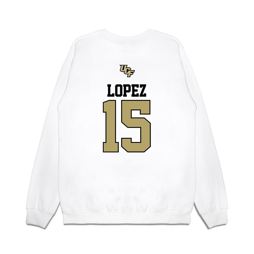 Central Florida - NCAA Softball : Yessenia Lopez - USA Raglan Premium Crewneck Sweatshirt-1