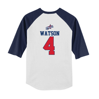 Francis Marion - NCAA Softball : Reese Watson - USA Youth Raglan T-Shirt-1
