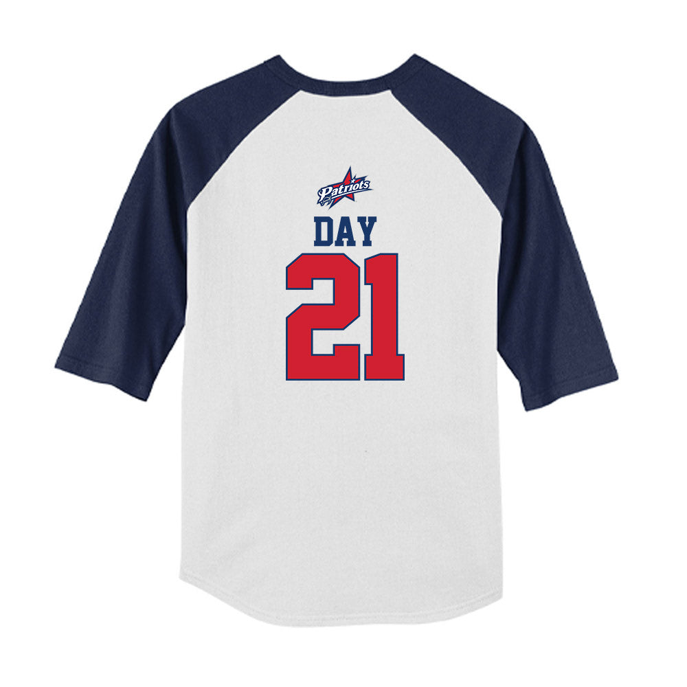 Francis Marion - NCAA Softball : Kelsey Day - USA Youth Raglan T-Shirt-1