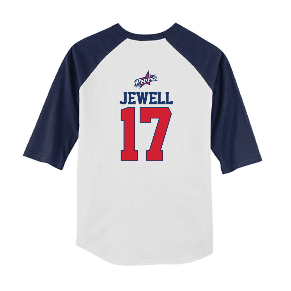 Francis Marion - NCAA Softball : McKenzie Jewell - USA Youth Raglan T-Shirt-1