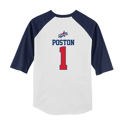 Francis Marion - NCAA Softball : Alyssa Poston - USA Youth Raglan T-Shirt-1