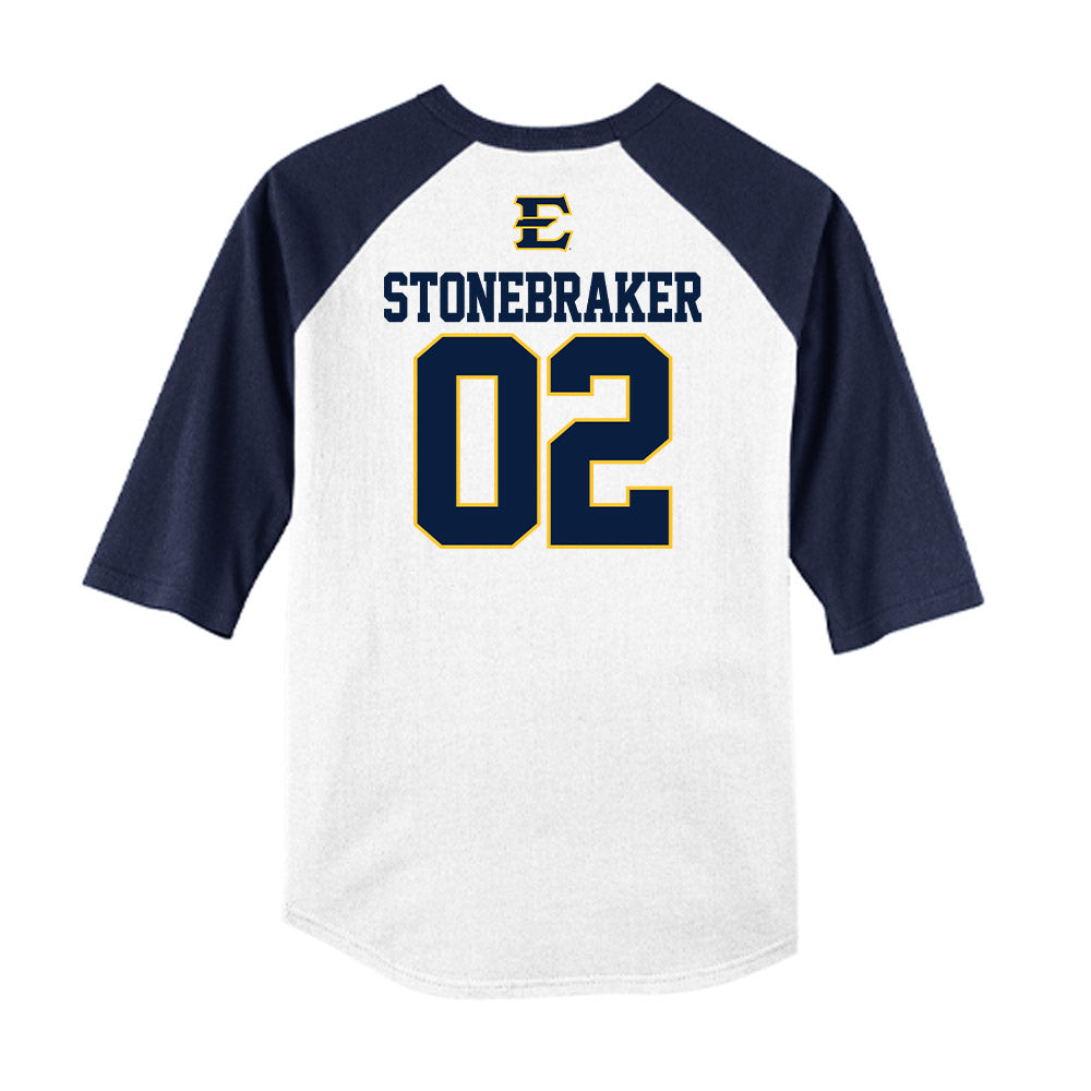 East Tennessee State - NCAA Softball : Talya Stonebraker - USA Raglan Shirt-1