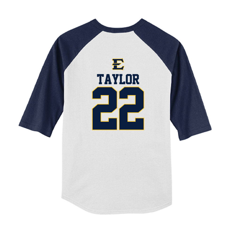 East Tennessee State - NCAA Softball : Abigail Taylor - USA Youth Raglan T-Shirt-1