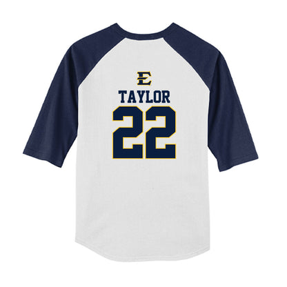 East Tennessee State - NCAA Softball : Abigail Taylor - USA Youth Raglan T-Shirt-1