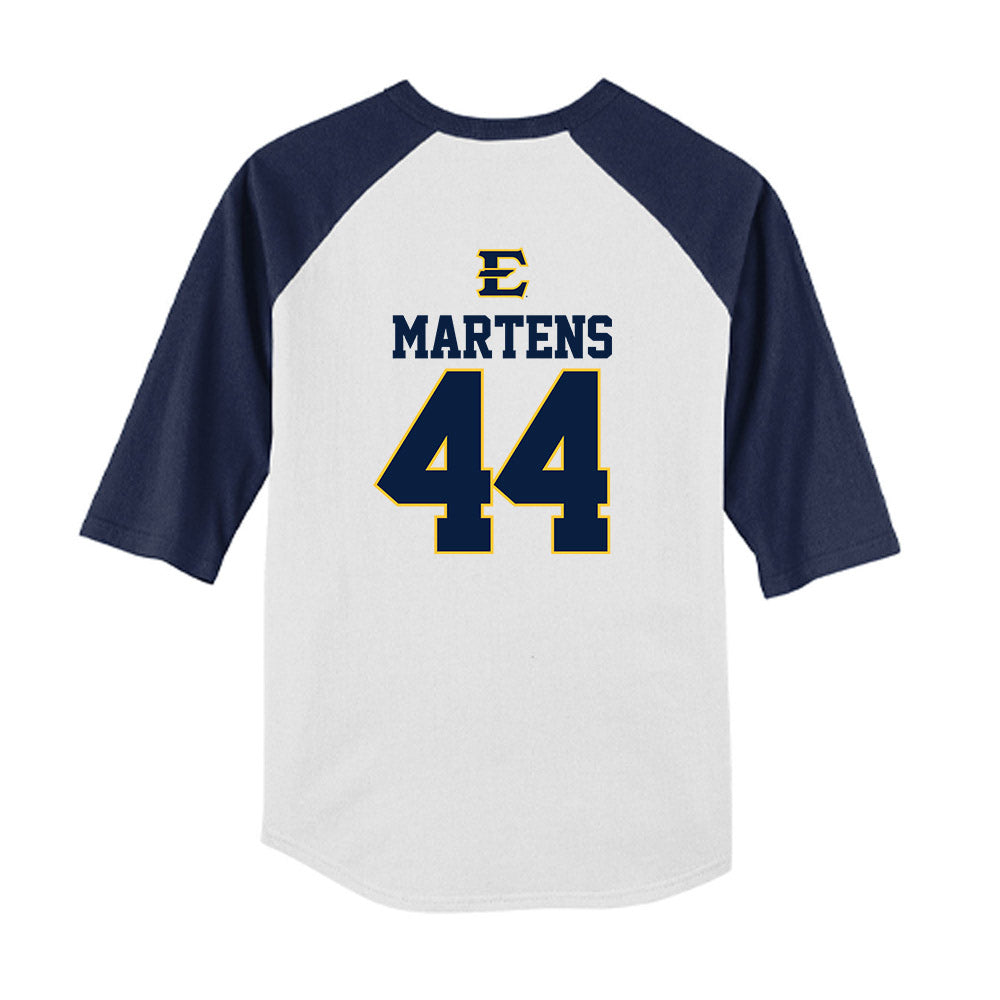 East Tennessee State - NCAA Softball : Riley Martens - USA Youth Raglan T-Shirt-1