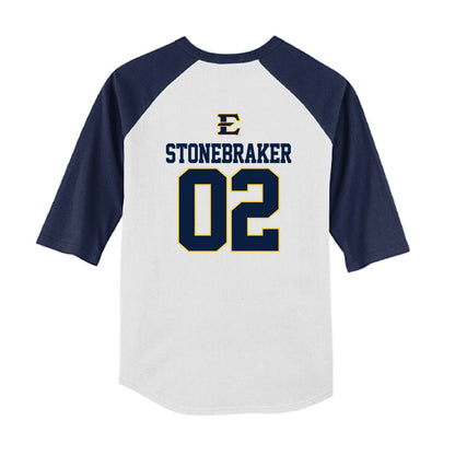East Tennessee State - NCAA Softball : Talya Stonebraker - USA Youth Raglan T-Shirt-1