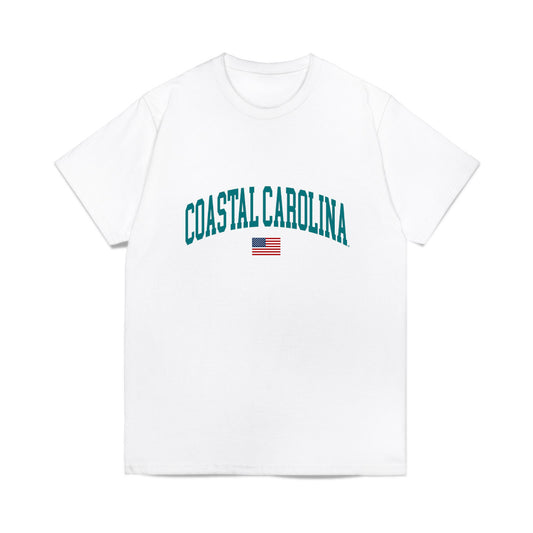 Coastal Carolina - NCAA Softball : Delaney Keith - USA Comfort Colors T-Shirt-0