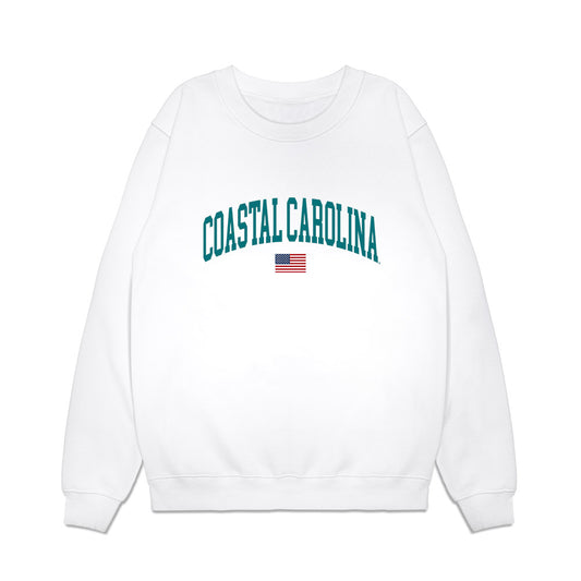 Coastal Carolina - NCAA Softball : Abby Henderson - USA Premium Crewneck Sweatshirt-0