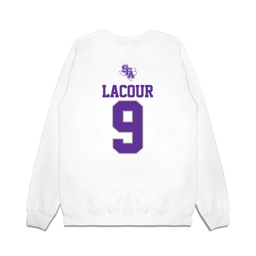 SFA - NCAA Softball : Aubrey LaCour - USA Premium Crewneck Sweatshirt-1
