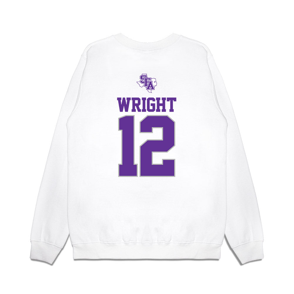 SFA - NCAA Softball : Morgan Wright - USA Premium Crewneck Sweatshirt-1