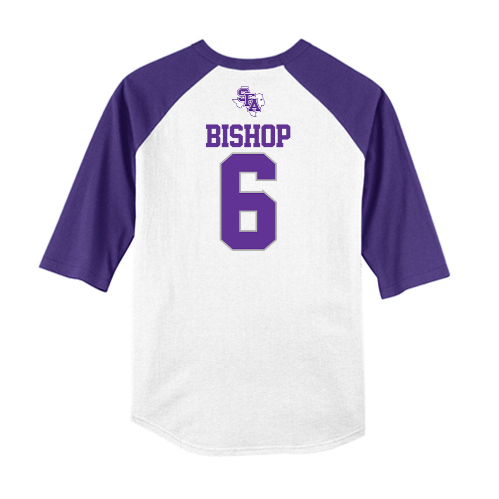 SFA - NCAA Softball : Kylie Bishop - USA Raglan Shirt-1