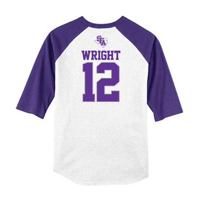 SFA - NCAA Softball : Morgan Wright - USA Raglan Shirt-1