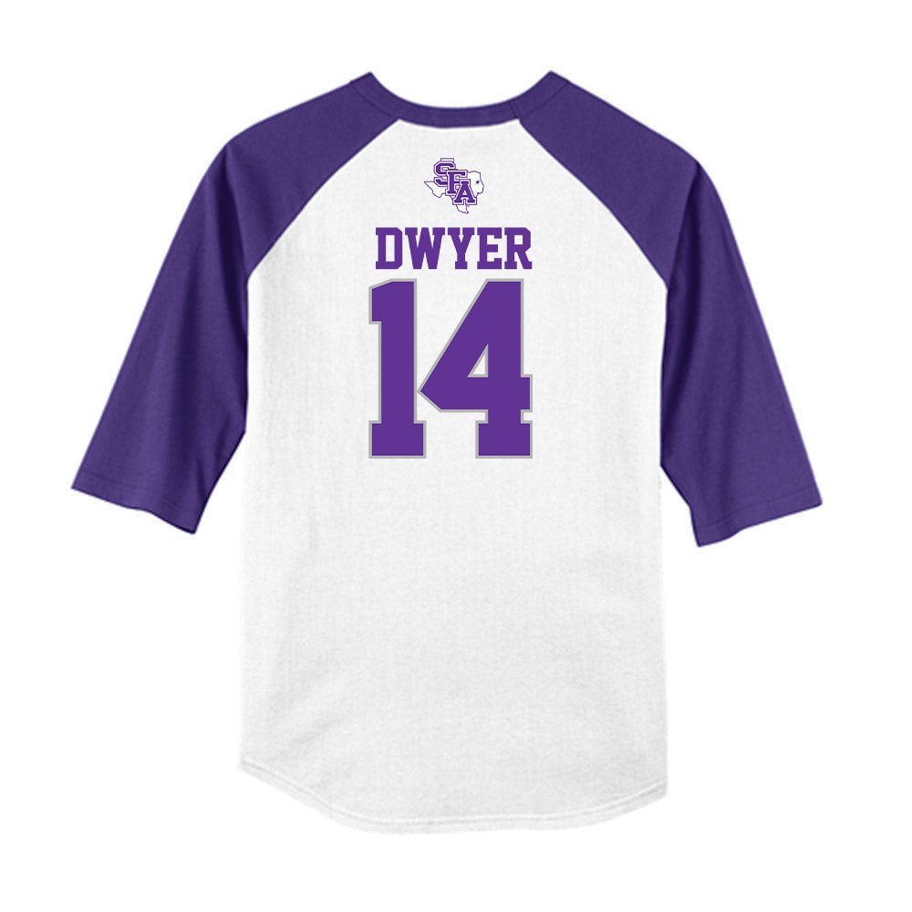 SFA - NCAA Softball : Mallory Dwyer - USA Raglan Shirt-1