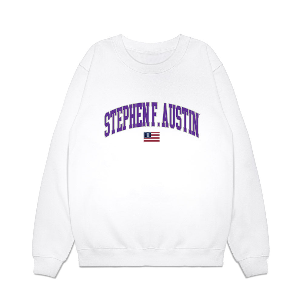 SFA - NCAA Softball : Kara Pride - USA Premium Crewneck Sweatshirt-0