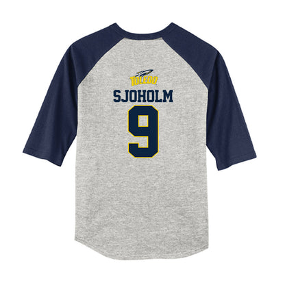 Toledo - NCAA Softball : Reis Sjoholm - USA Youth Raglan T-Shirt-1