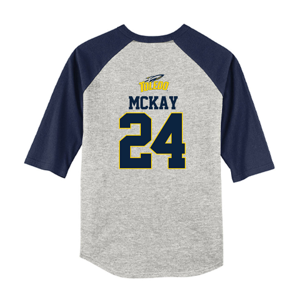 Toledo - NCAA Softball : Maddie McKay - USA Youth Raglan T-Shirt-1