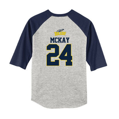 Toledo - NCAA Softball : Maddie McKay - USA Youth Raglan T-Shirt-1