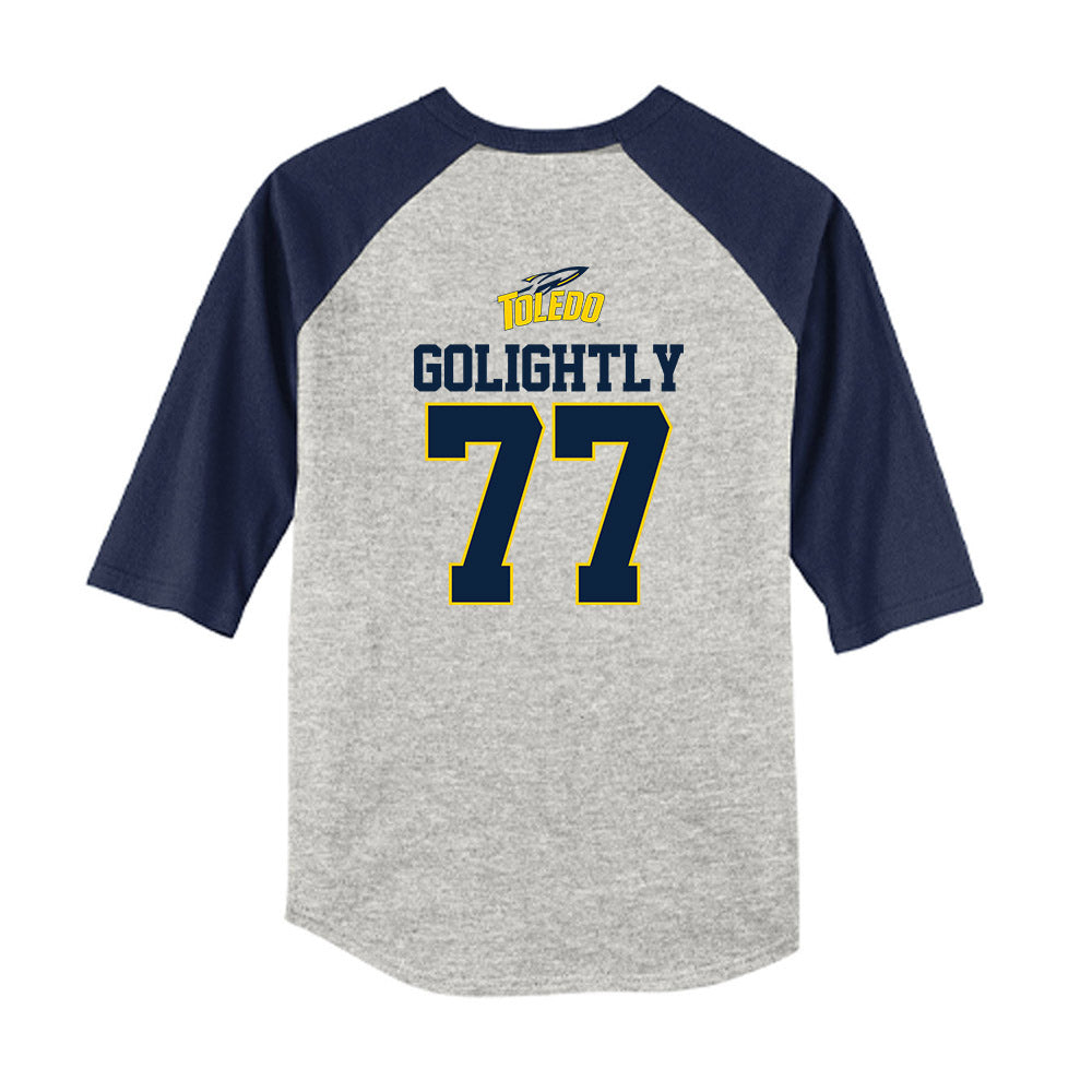 Toledo - NCAA Softball : Ava Golightly - USA Youth Raglan T-Shirt-1