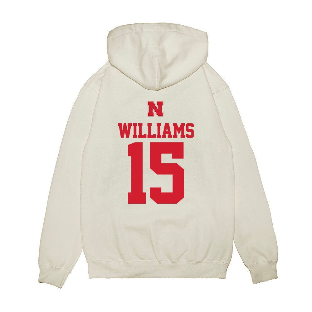 Nebraska - NCAA Softball : Kennadi Williams - USA Premium Hooded Sweatshirt-1