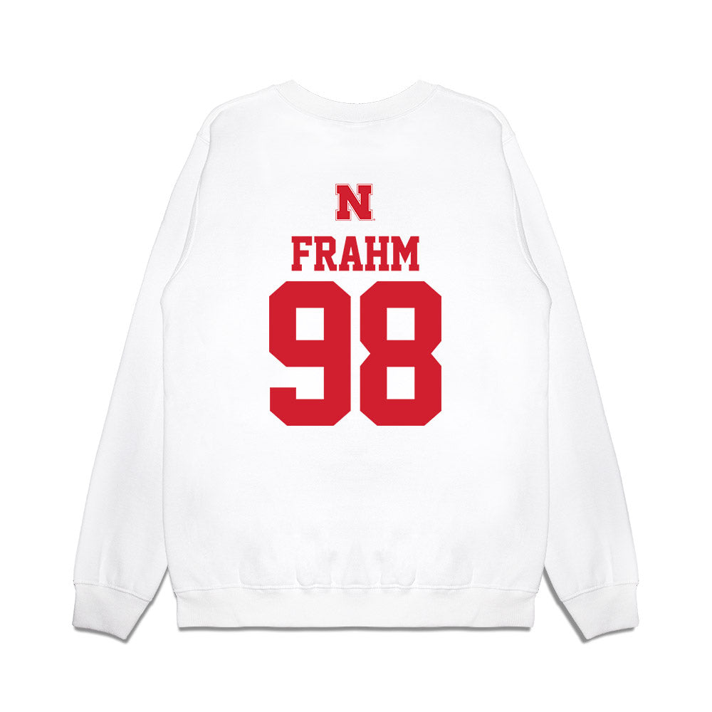 Nebraska - NCAA Softball : Jordyn Frahm - USA Premium Crewneck Sweatshirt-1