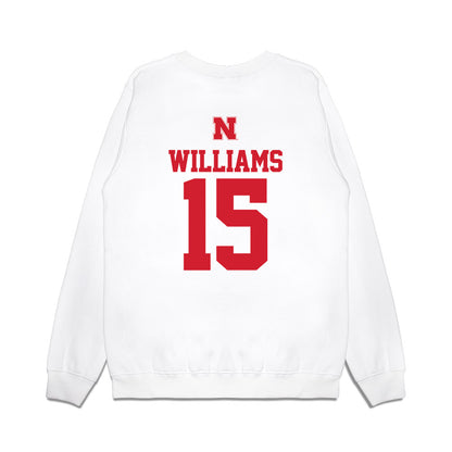 Nebraska - NCAA Softball : Kennadi Williams - USA Premium Crewneck Sweatshirt-1