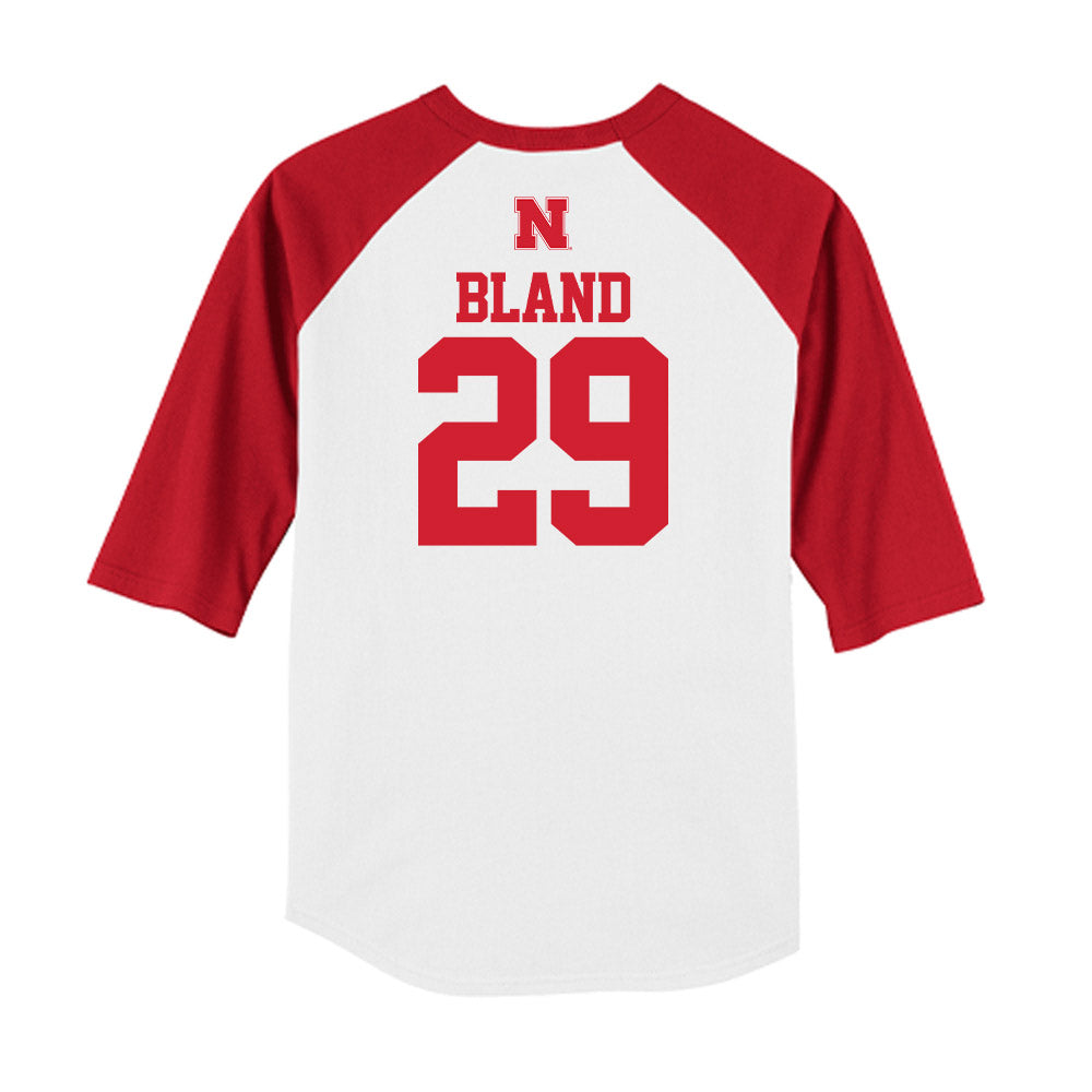 Nebraska - NCAA Softball : Samantha Bland - USA Raglan Shirt-1