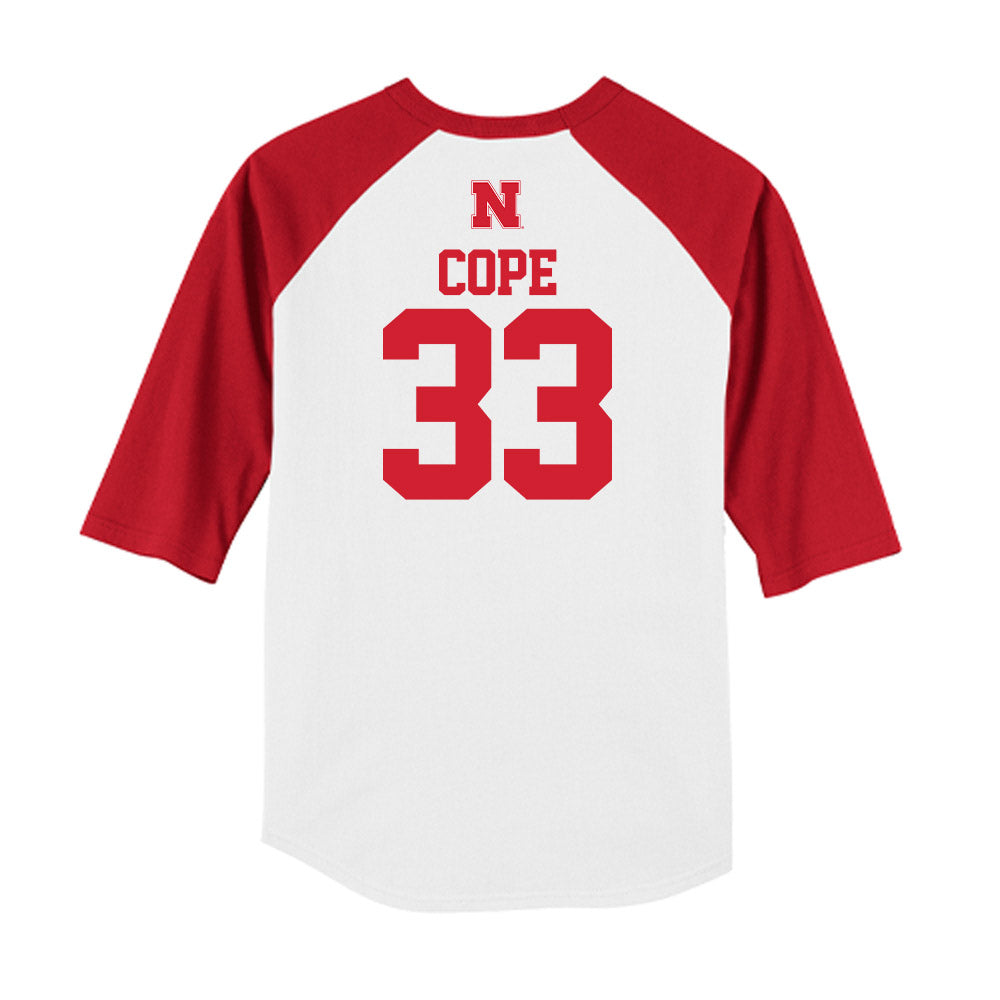 Nebraska - NCAA Softball : Emmerson Cope - USA Raglan Shirt-1