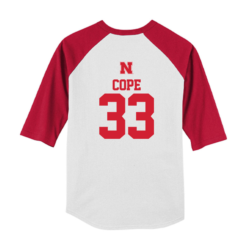 Nebraska - NCAA Softball : Emmerson Cope - USA Youth Raglan T-Shirt-1