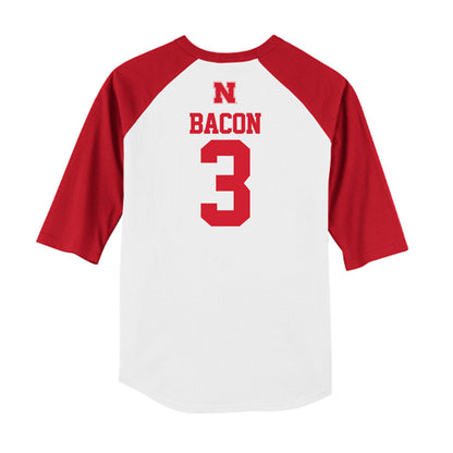Nebraska - NCAA Softball : Bella Bacon - USA Raglan Shirt-1