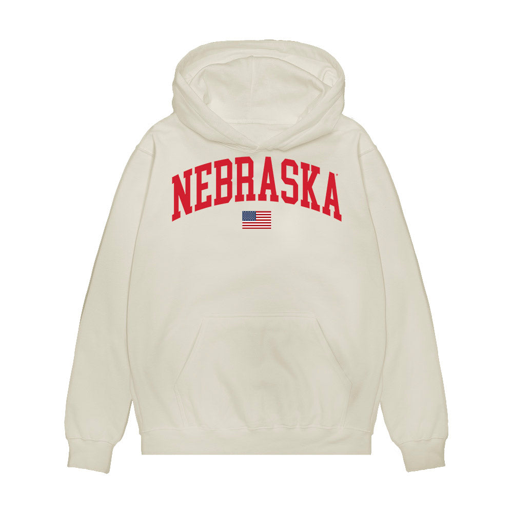 Nebraska - NCAA Softball : Olivia DiNardo - USA Premium Hooded Sweatshirt-0