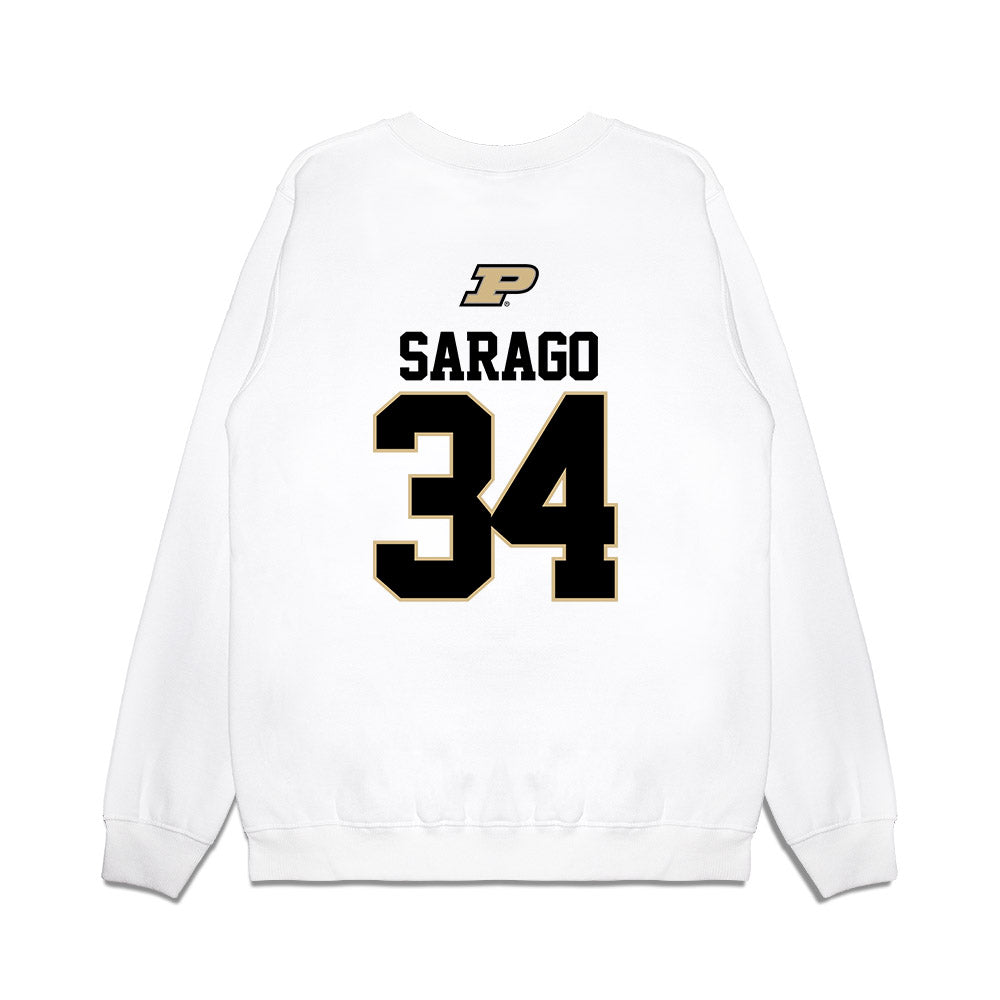 Purdue - NCAA Softball : Kate Sarago - USA Premium Crewneck Sweatshirt-1