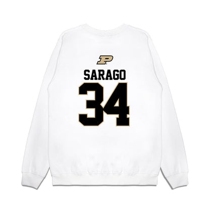 Purdue - NCAA Softball : Kate Sarago - USA Premium Crewneck Sweatshirt-1