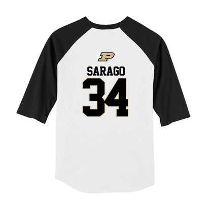 Purdue - NCAA Softball : Kate Sarago - USA Youth Raglan T-Shirt-1