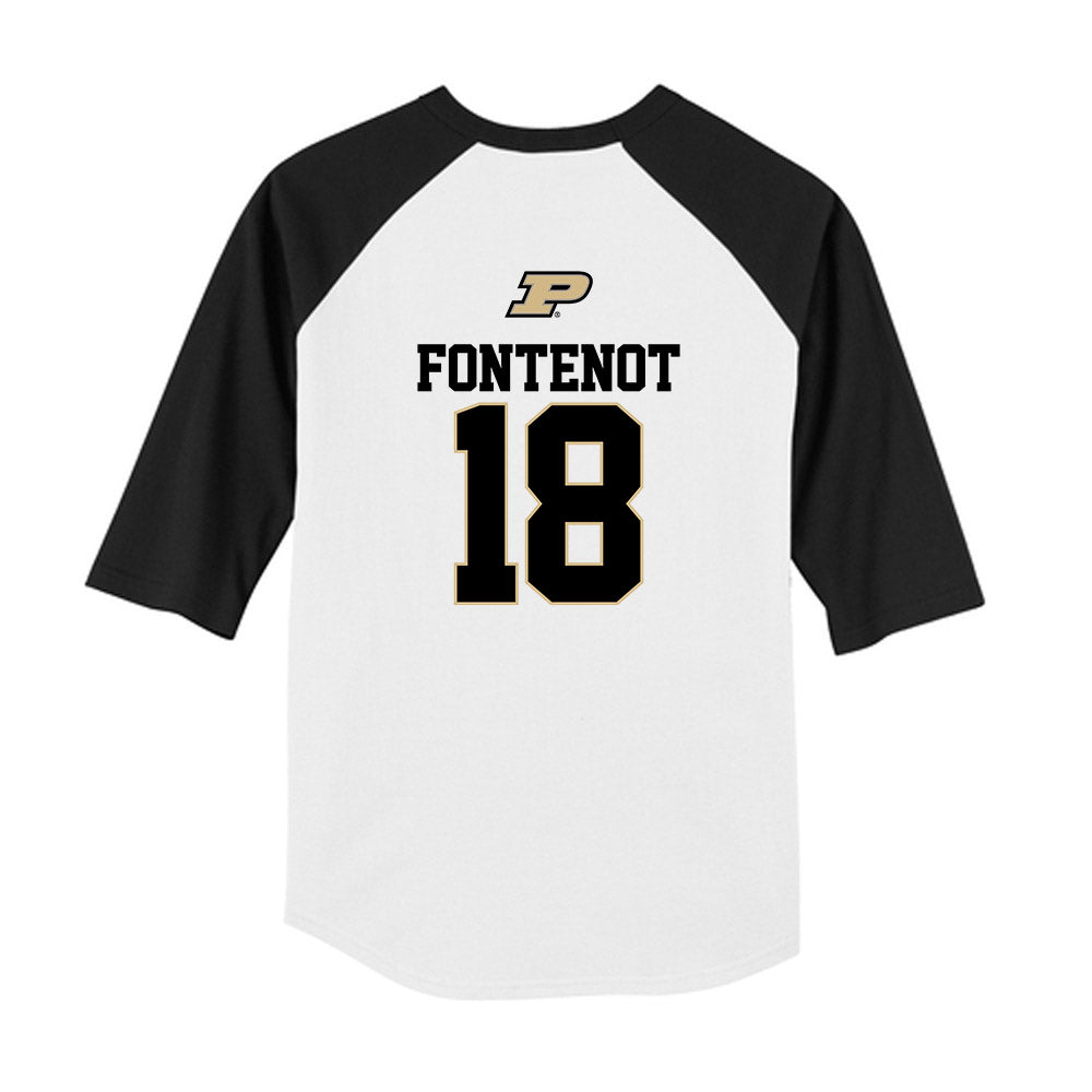 Purdue - NCAA Softball : Brianna Fontenot - USA Youth Raglan T-Shirt-1