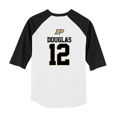 Purdue - NCAA Softball : Bella Douglas - USA Youth Raglan T-Shirt-1
