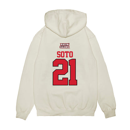 Louisiana - NCAA Softball : Lillian Soto - USA Raglan Premium Hooded Sweatshirt-1