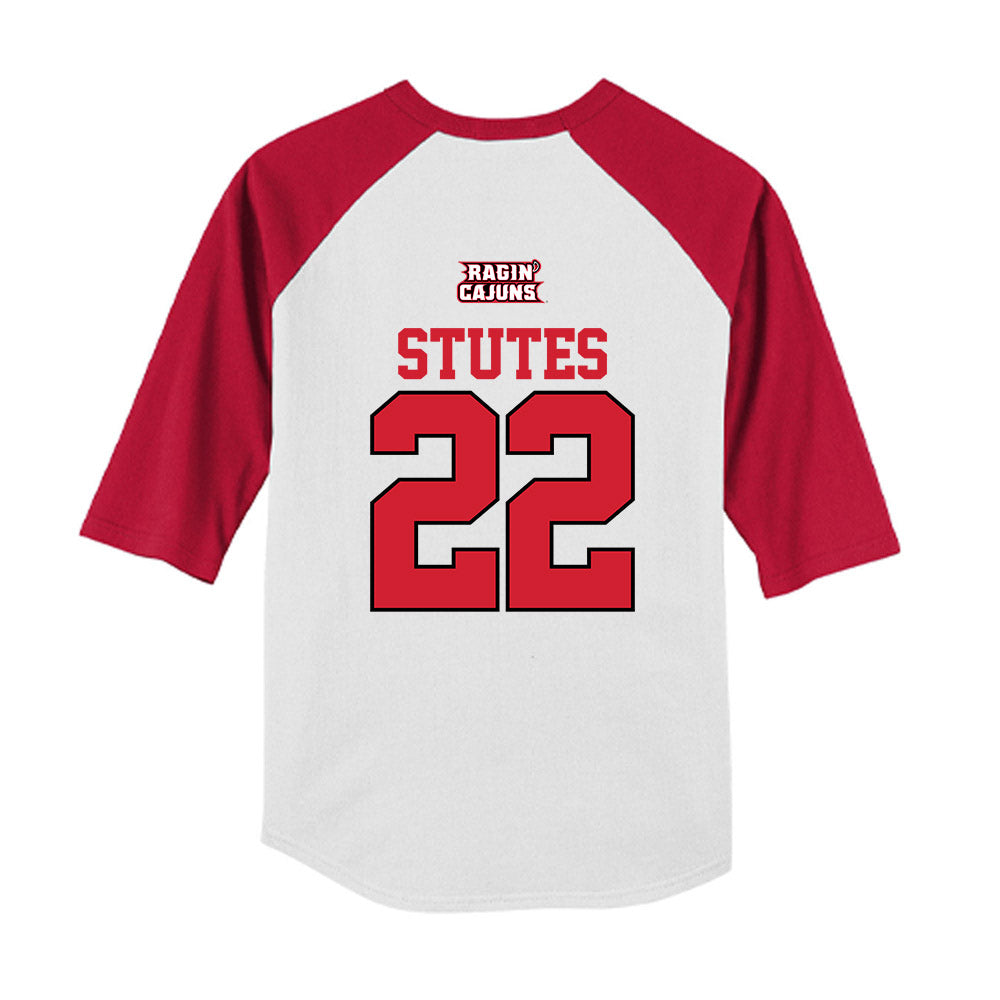 Louisiana - NCAA Softball : Kennedy Stutes - USA Raglan Youth Raglan T-Shirt-1