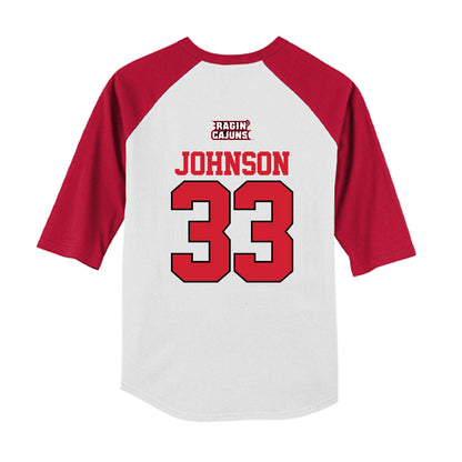 Louisiana - NCAA Softball : Natalie Johnson - USA Raglan Youth Raglan T-Shirt-1