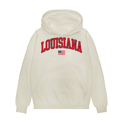 Louisiana - NCAA Softball : Kennedy Marceaux - USA Raglan Premium Hooded Sweatshirt-0
