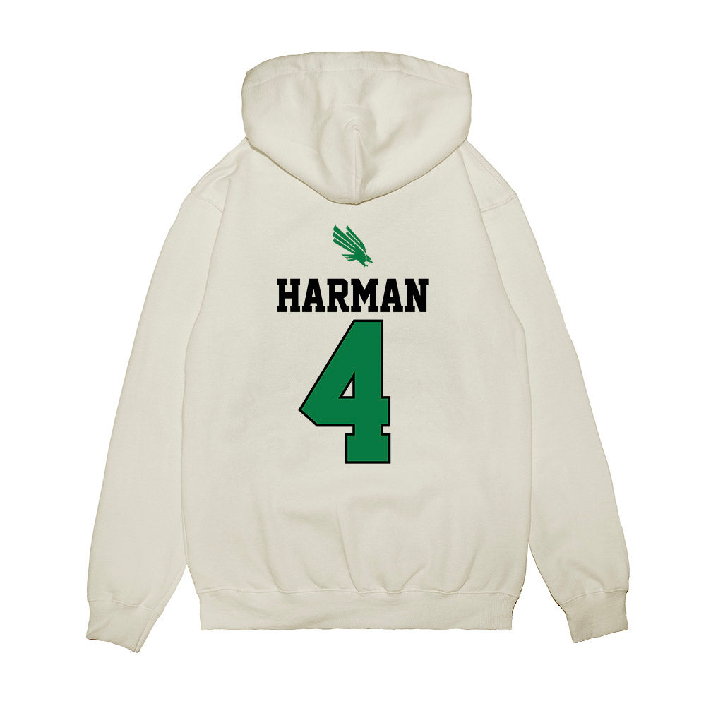 North Texas - NCAA Softball : Bradi Harman - USA Premium Hooded Sweatshirt-1