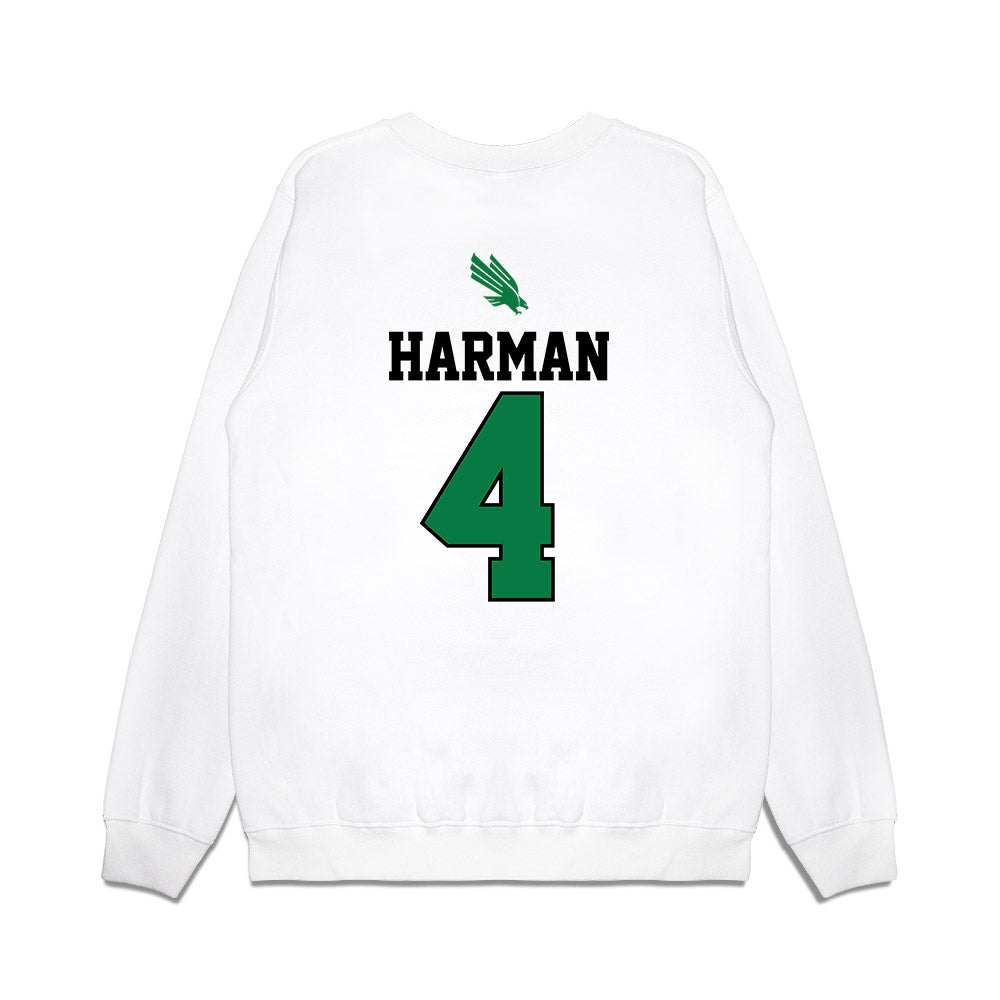 North Texas - NCAA Softball : Bradi Harman - USA Premium Crewneck Sweatshirt-1