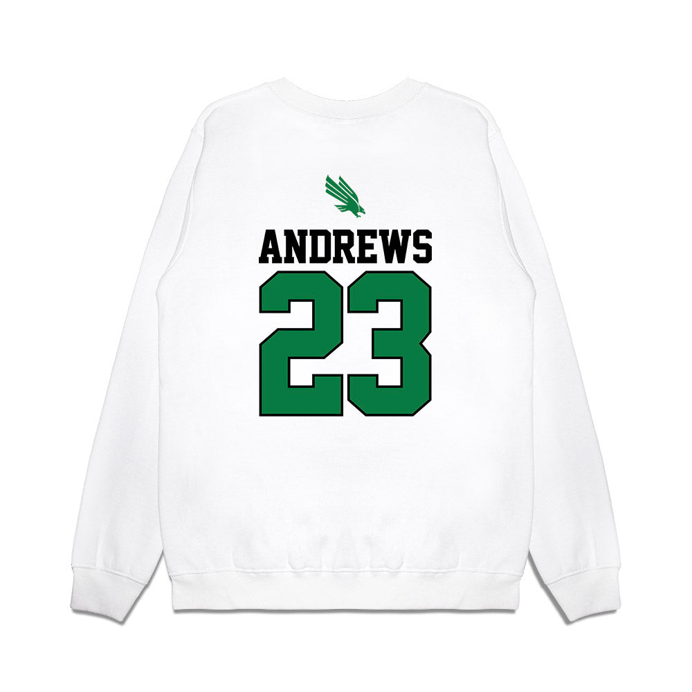North Texas - NCAA Softball : Elizabeth Andrews - USA Premium Crewneck Sweatshirt-1