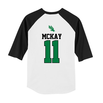 North Texas - NCAA Softball : Kadey McKay - USA Youth Raglan T-Shirt-1