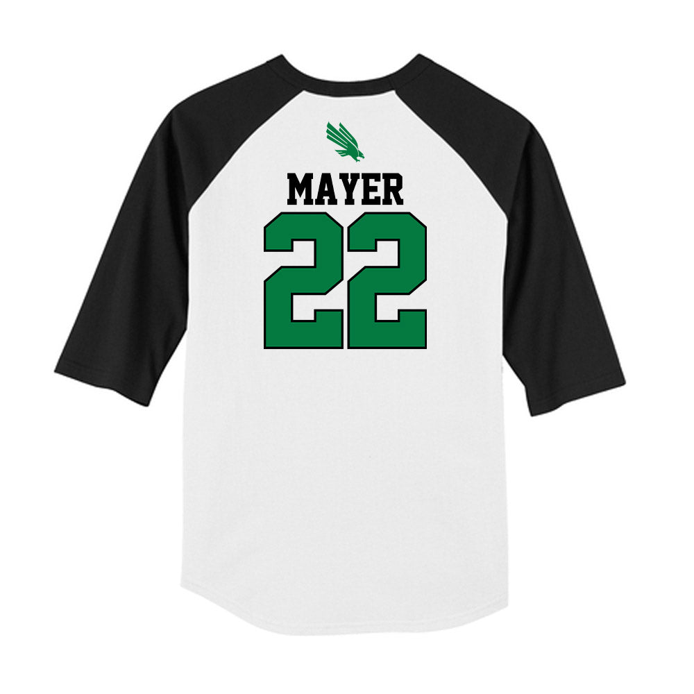 North Texas - NCAA Softball : Sienna Mayer - USA Raglan Shirt-1
