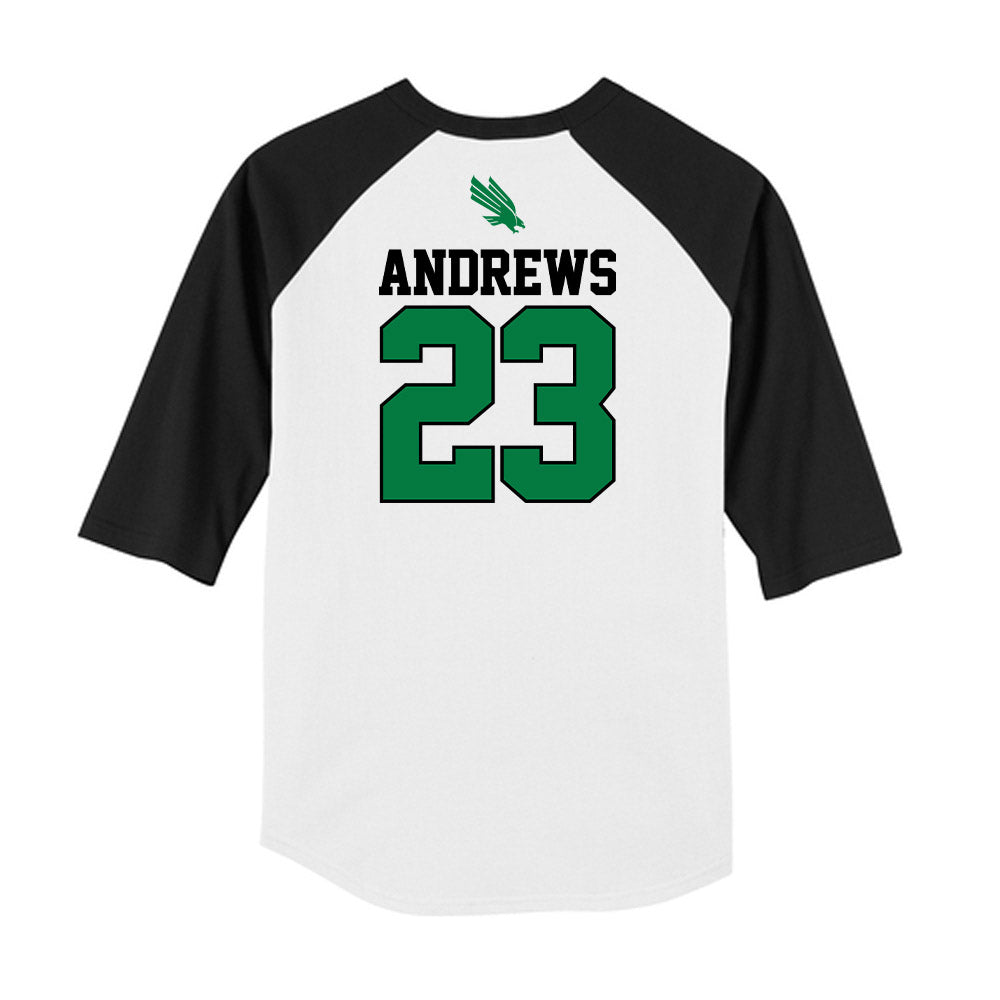 North Texas - NCAA Softball : Elizabeth Andrews - USA Raglan Shirt-1