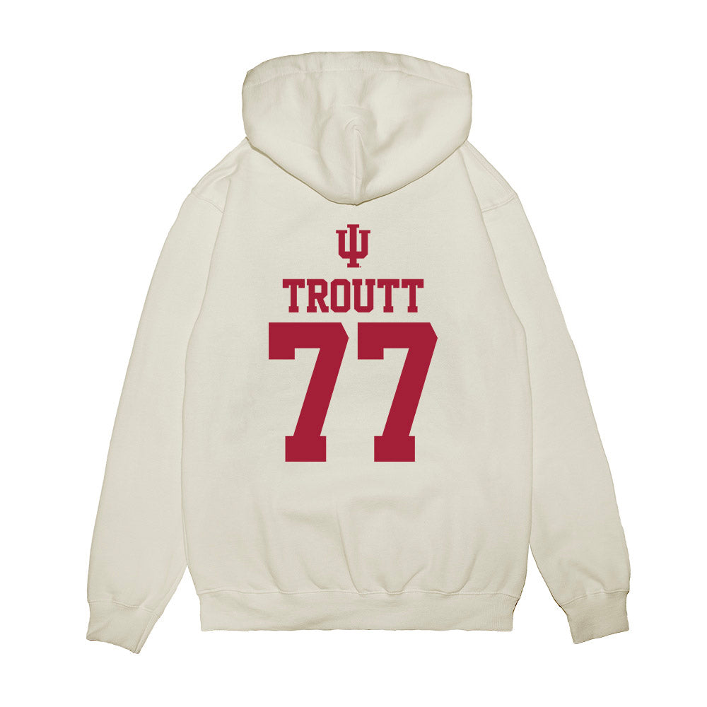 Indiana - NCAA Softball : Ella Troutt - USA Premium Hooded Sweatshirt-1