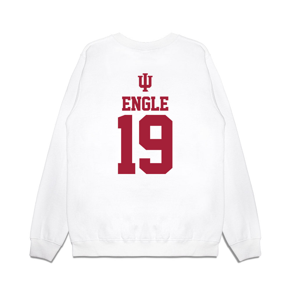 Indiana - NCAA Softball : Maddie Engle - USA Premium Crewneck Sweatshirt-1