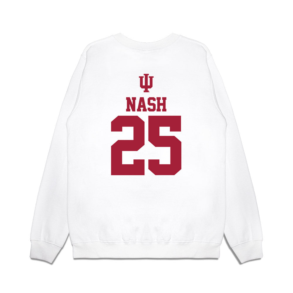Indiana - NCAA Softball : Nevaeh Nash - USA Premium Crewneck Sweatshirt-1