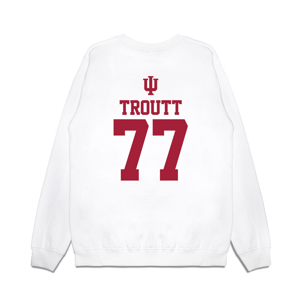 Indiana - NCAA Softball : Ella Troutt - USA Premium Crewneck Sweatshirt-1
