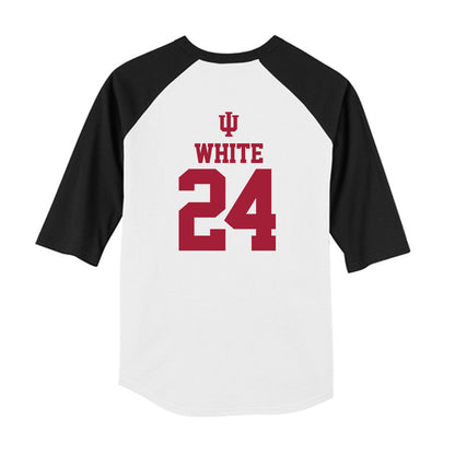 Indiana - NCAA Softball : Josie White - USA Youth Raglan T-Shirt-1